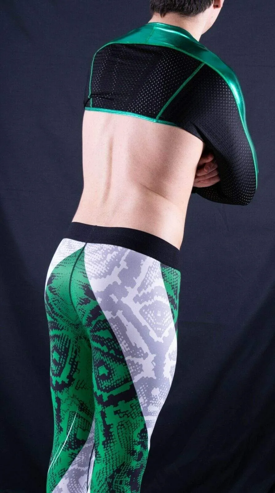 SMU Fashion Legging Tight Fit Sports Wear Green MX8