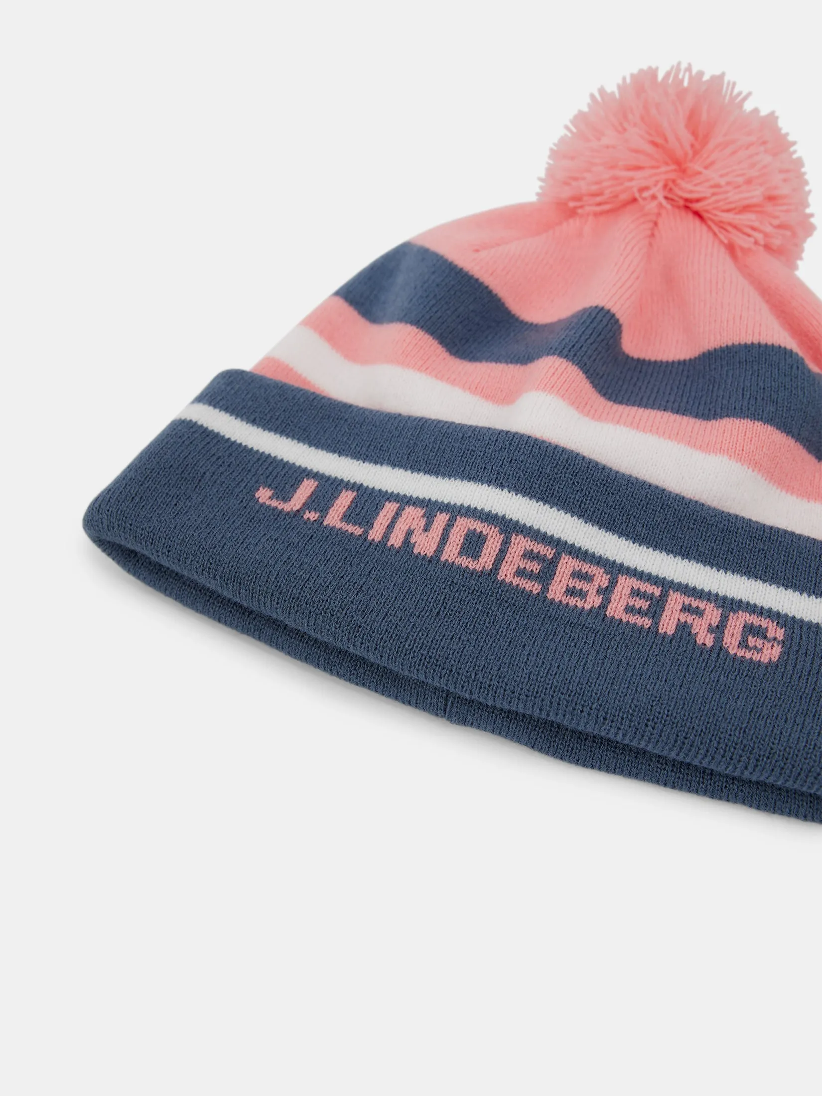 Stripe  Beanie / Strawberry Ice