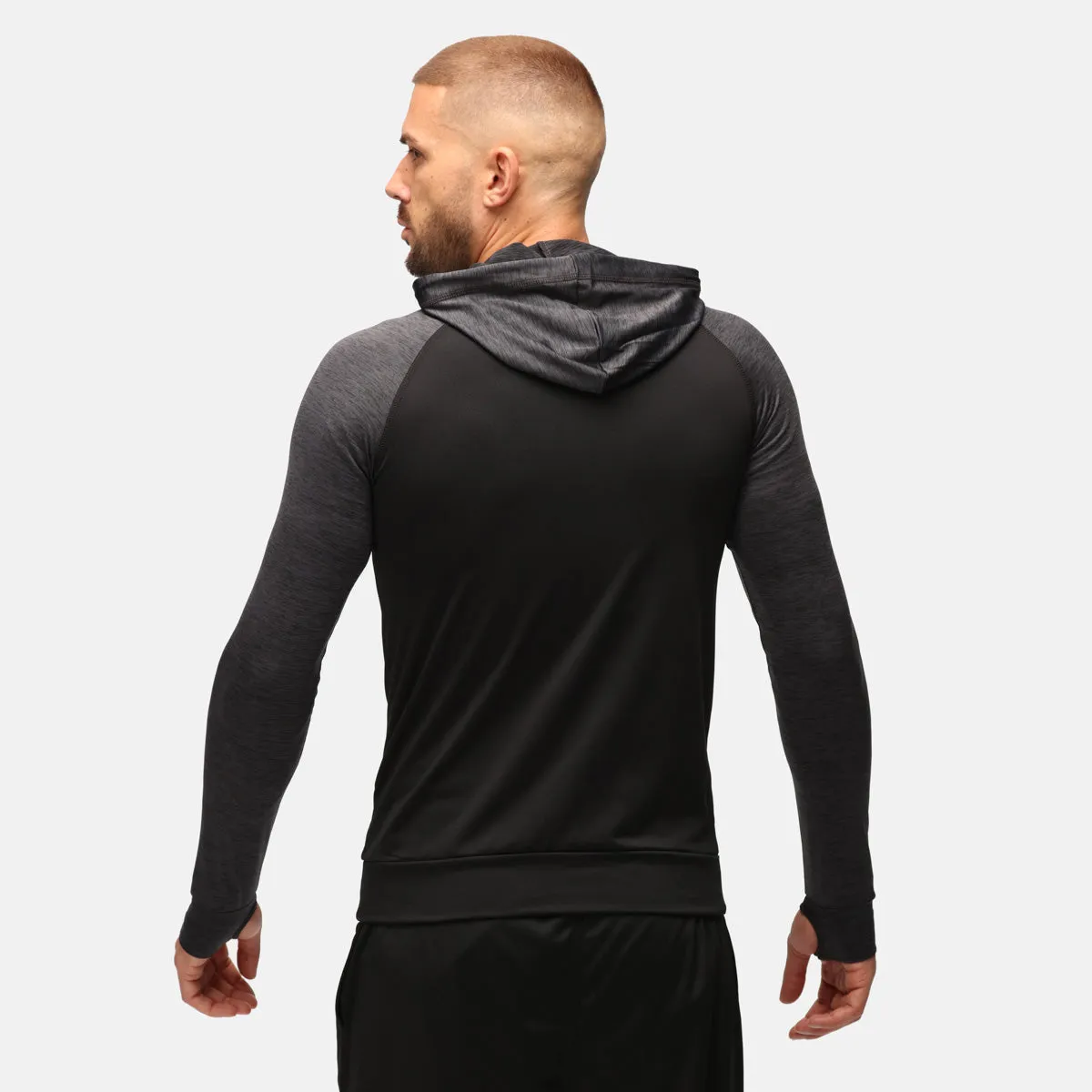 TKB Man Slate Melange Zipped Hoodie