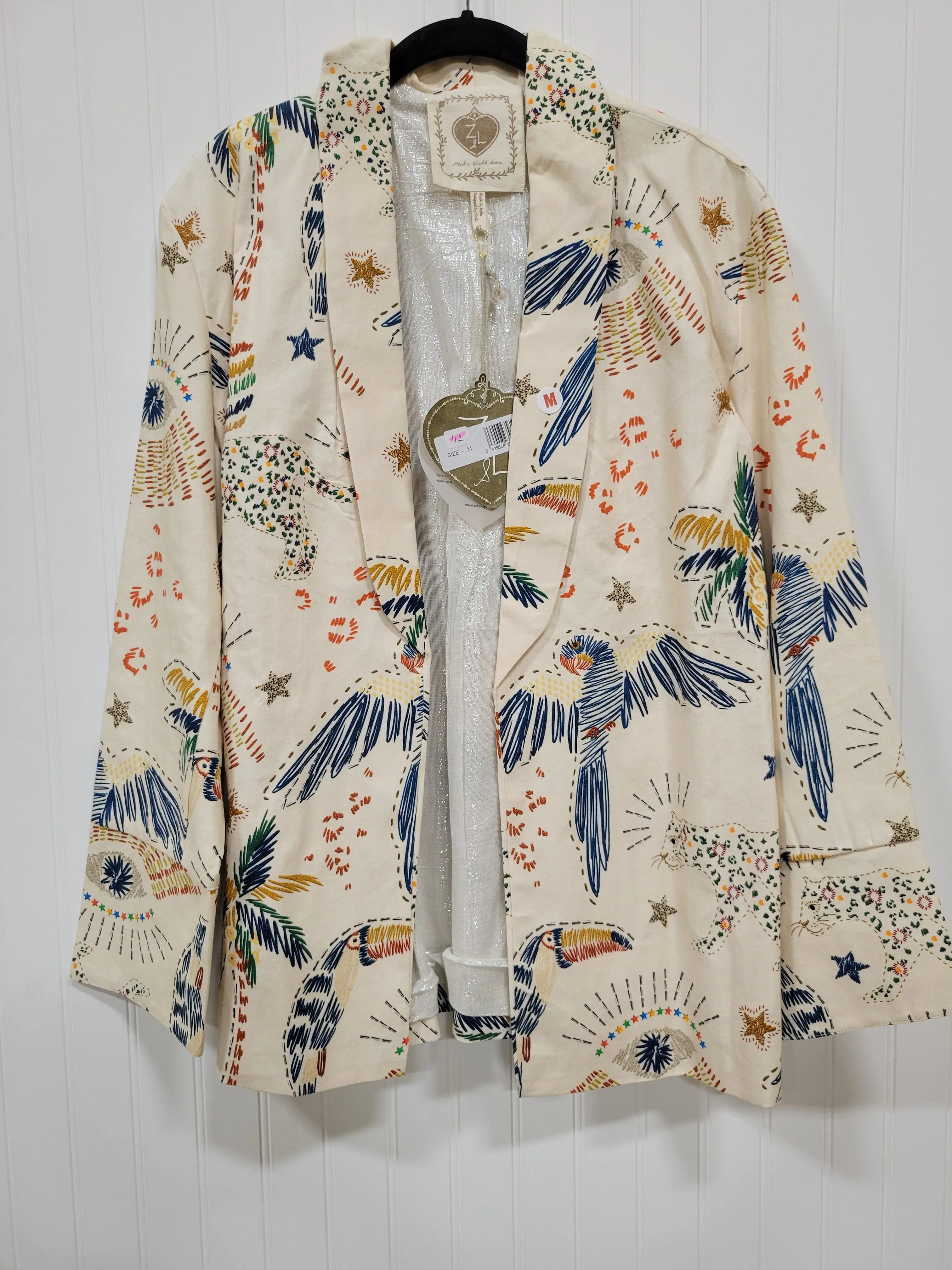 Tropical Print Blazer