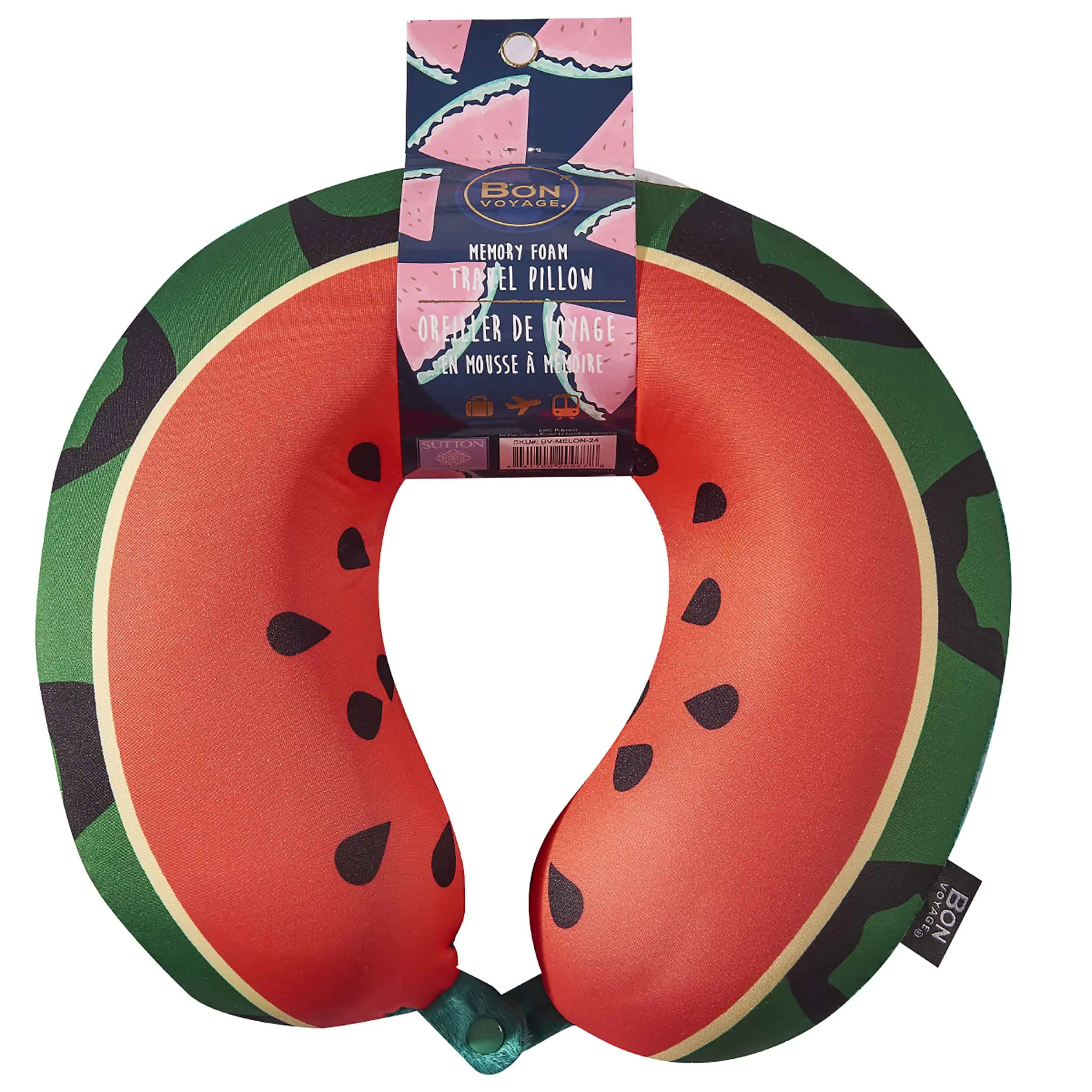 Watermelon Memory Foam Travel Neck Pillow