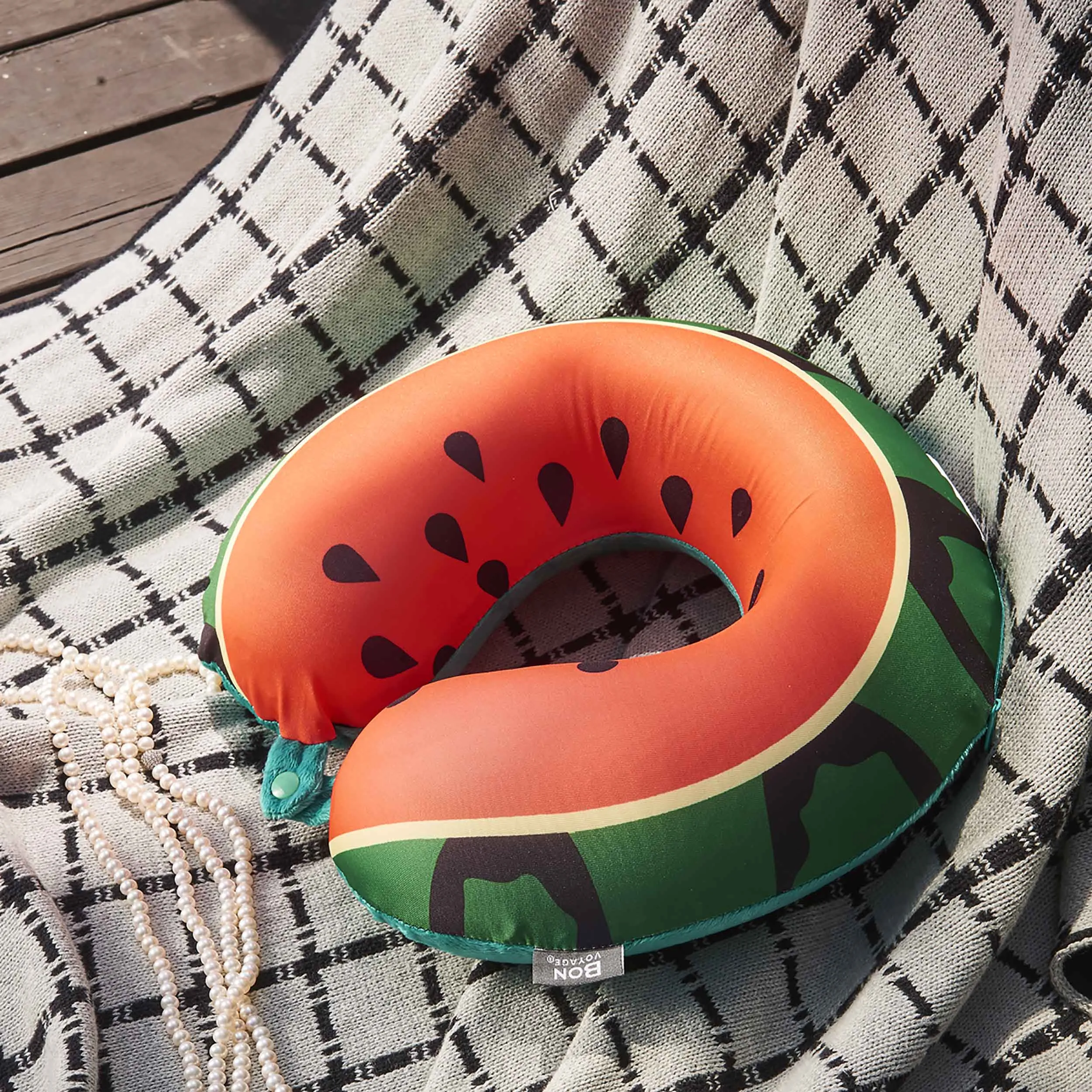 Watermelon Memory Foam Travel Neck Pillow